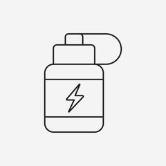 energy drink line icon