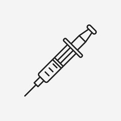 Syringes line icon