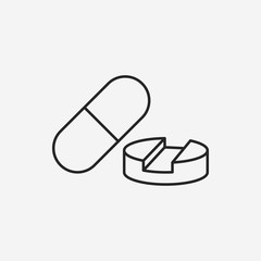 medicine line icon