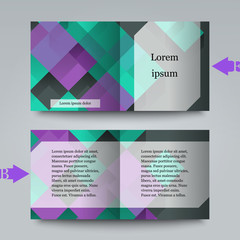 Fototapeta premium Brochure template with abstract background.