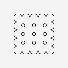 cookie line icon