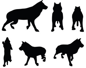 animal wolf silhouette