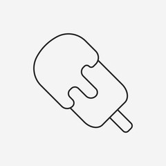 ice cream line icon