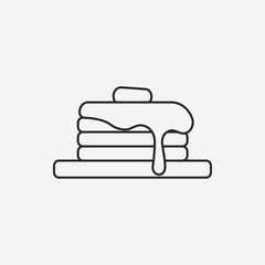 pancake line icon