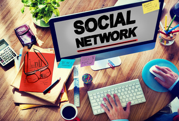Social Network Social Media Internet WWW Web Online Concept