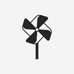 baby toy windmill icon