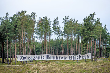 Flakbatterie Blücher, Bunkeranlage aus dem 2. Weltkrieg in Ustka, Polen