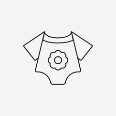 baby clothes line icon
