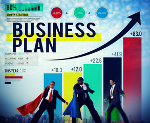 Obraz premium Business Plan Planning Growth Success Analysis Concept