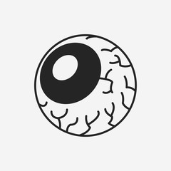 halloween eyeballs icon