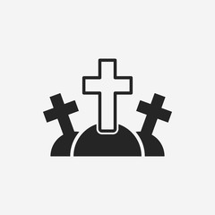 halloween grave icon