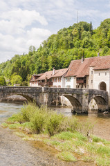 St. Ursanne, Saint Ursanne, Altstadt, Stadt, Doubs, Stadttor, Schweiz