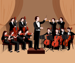 Symphonic Orchestra Flat © Macrovector