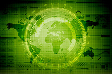 World Map Business Background