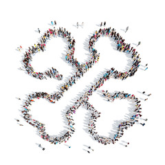 people in the shape of bones.