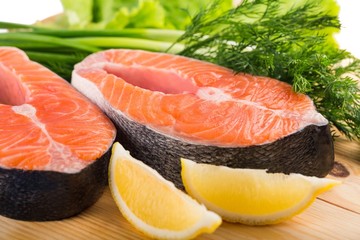 Seafood, steak, fish.