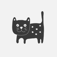 Cat icon vector illustration