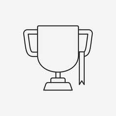 Trophy line icon