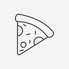 pizza line icon
