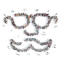 people in the shape of a man.