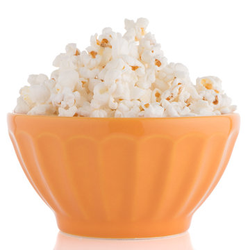 Popcorn In A Orange Bowl