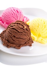 Dessert, plate, half.