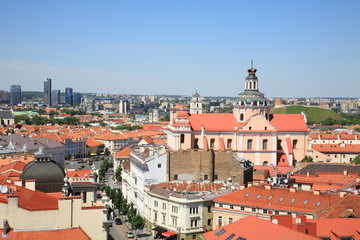 Naklejka na ściany i meble Lithuania.Vilnius Old Town