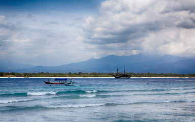 Obraz premium Gili Travangan coastline