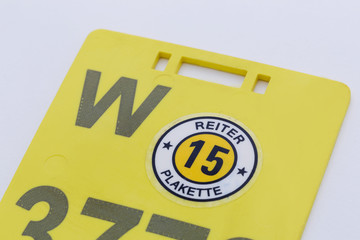 Reitplakette für Pferde