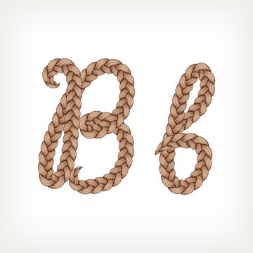 Braids hair font