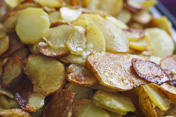 juicy fried potatoes