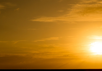 Cloudscape at sunset