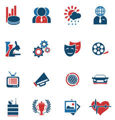 Media vector icon set