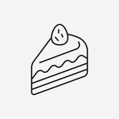 cake line icon