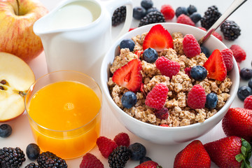 Appetizing health breakfast.