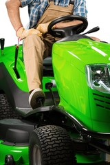 Fototapeta premium Lawn Mower, Tractor, Gardening.