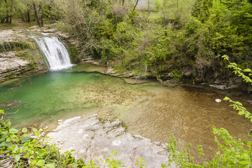 Waterfall in Abkhazia 