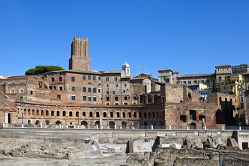 Fototapeta premium Italy. Rome. Ruins of a forum of Trajan