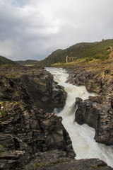 Beautiful view of the Pulo do Lobo river spot near Mertola, Portugal.