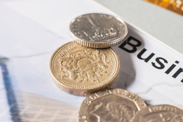 coins in full frame