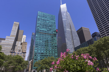 アメリカ通りの近代ビル群