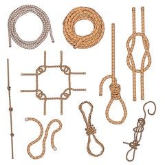 cartoon image of ropes set © bescec