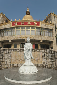 Temple comples near Kaohsiung Martyrs Shrine, Taiwan