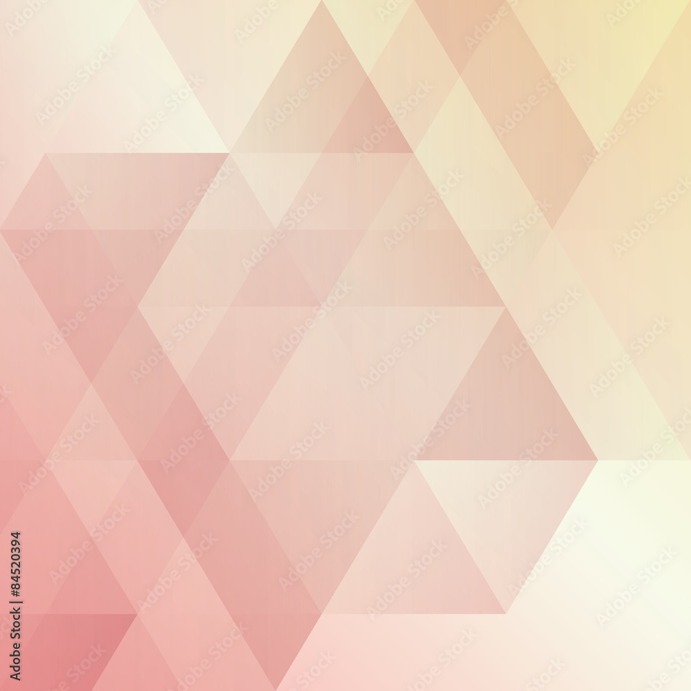 Canvas Prints abstract geometric background, modern triangular design