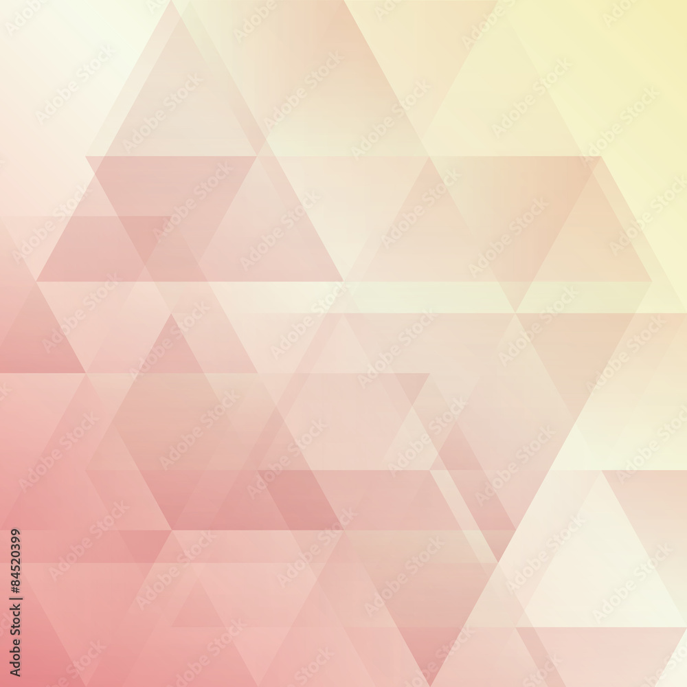 Sticker abstract geometric background, modern triangular design