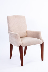 brown chair on white background