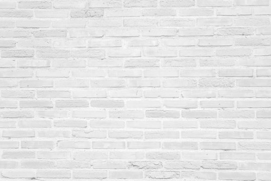 Fototapeta Biały grunge ściana z cegieł tekstury tło