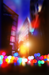 city light bokeh