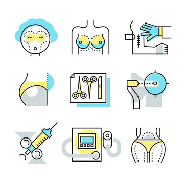 Plastic Surgery Icons