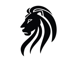 Fototapeta premium black lion head